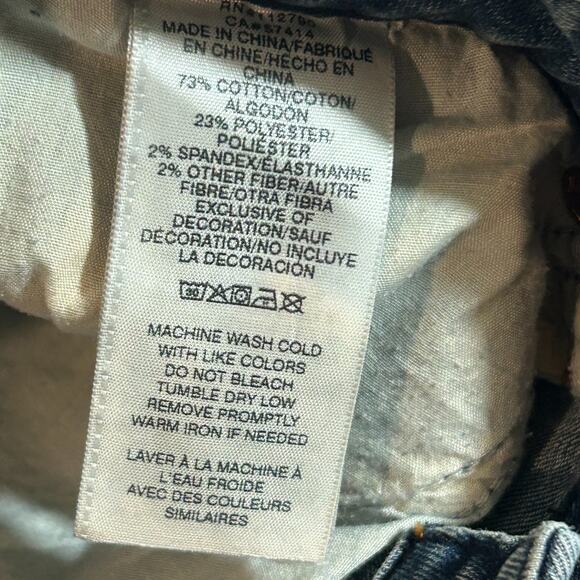 True Religion Jeans Womens Blue Carrie Low Rise Flare Stretch Made in USA 34x32 - Picture 9 of 13